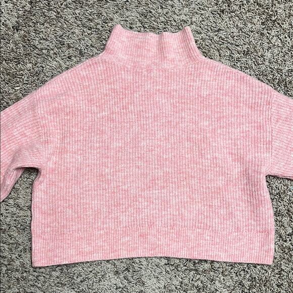 Nordstrom BP Pink Ribbed Mock Turtleneck Sweater - Picture 7 of 7